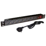 Блок распределения питания Lanmaster TWT-PDU19-10A8P-1.8 гор.размещ. 8xSchuko базовые 10A Schuko 1.8м, фото2
