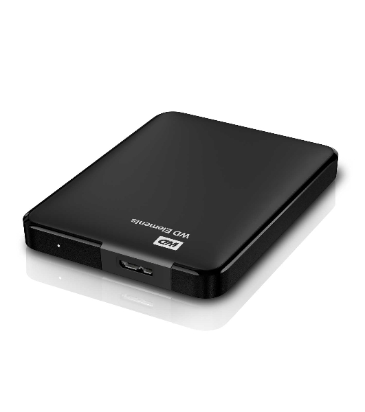 Внешний HDD 2.5' Western Digital Elements Portable, 2TB, USB 3.2 Gen 1 Type-A, 5400 rpm, черный