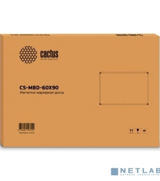 Демонстрационная доска Cactus CS-MBD-60X90 магнитно-маркерная, лак, 60x90 см, алюминиевая рама
