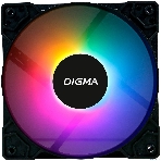 Вентилятор для корпуса Digma DFAN-FRGb1 черный, 120 мм, 1200 об/мин, 23 дБ, 4 pin, фото8