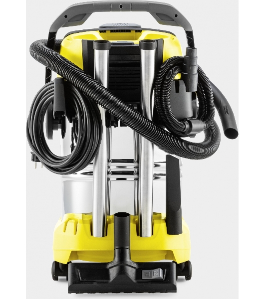 Строительный пылесос Karcher WD 6 P S V-30/6/22/T желтый, 1300 Вт, уборка сухая/сбор воды, пылесборник мешок/контейнер, 30 л