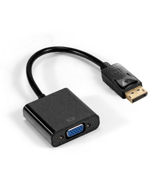 Кабель-переходник DisplayPort-VGA ExeGate EX-DPM-VGAF-0.2 (20M/15F, 0,2м)