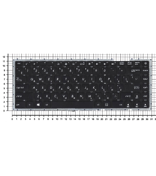 Клавиатура для ноутбука Asus X442 X442UA черная
