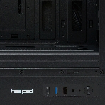 Компьютерный корпус без блока питания HSPD M510, Mesh Mid Tower, черный, TG, 0.5 SPCC, no fans ATX, mATX, mITX 180/280/160мм 1x2.5', 1x3.5', 7xPCI 1xUSB-A 3.0, 1xUSB-A 1.0 517x277x418мм, фото14