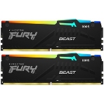 Оперативная память Kingston Fury Beast, DDR5, 16Gb (1x16 Gb), 6400 MHz, CL32, радиатор, RGb, черный, фото9