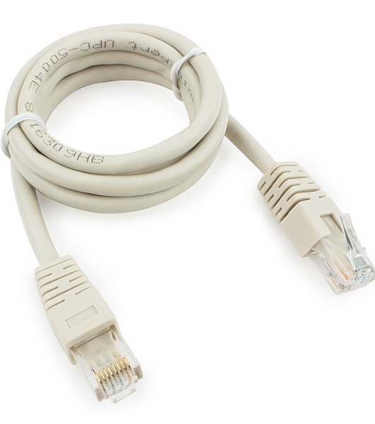Патч-корд UTP Cablexpert PP6U-1M cat.6, 1м, литой, многожильный, серый