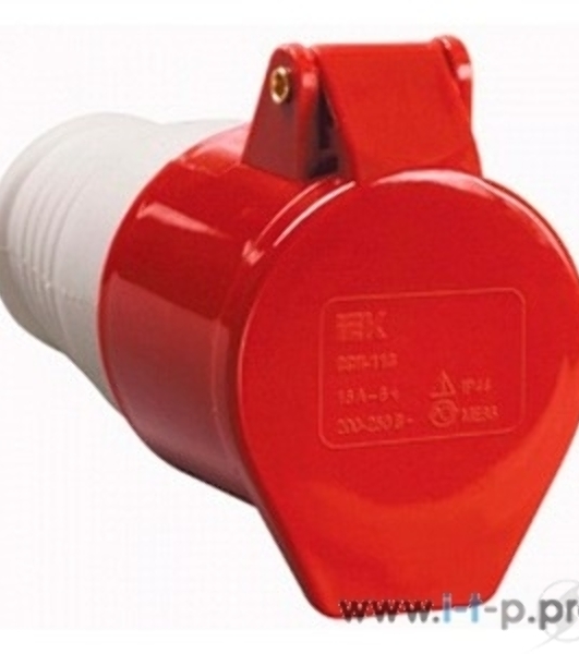 Розетка кабельная 32А 380В 3P+PЕ ССИ-224 IP44 IEK PSR22-032-4