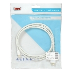 Кабель аудио-видео Buro 1.2v miniDisplayport (m)/HDMI (m) 2м. Позолоченные контакты белый, фото 1
