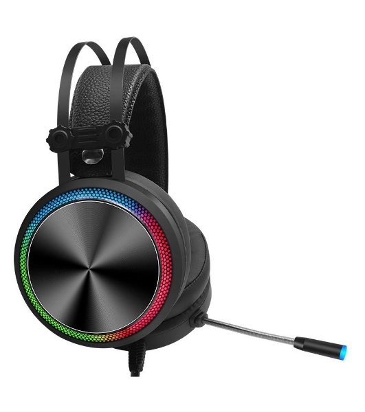 Гарнитура Oklick HS-L810G чёрный, проводная, USB, подсветка