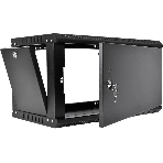 Шкаф телекоммуникационный настенный разборный ЦМО ЭКОНОМ 9U (600 x 350) дверь металл, черный (ШРН-Э-9.350.1-9005), фото7