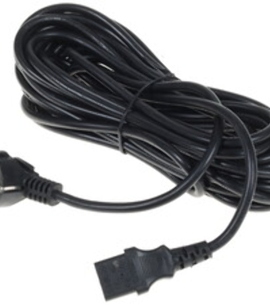Кабель питания Cablexpert Schuko-C13, 3х0.5мм2, 6А, с заземлением, 1.8м, черный, без инд.уп., 500 шт [PC-186-1-2]
