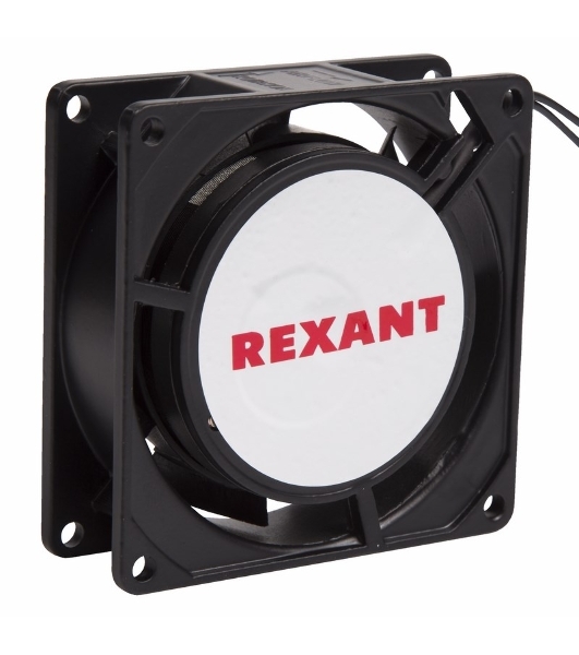 Вентилятор для корпуса Rexant RX 8025HS 220VAC черный, 80 мм, 2450 об/мин, 29 дБ, 2 pin