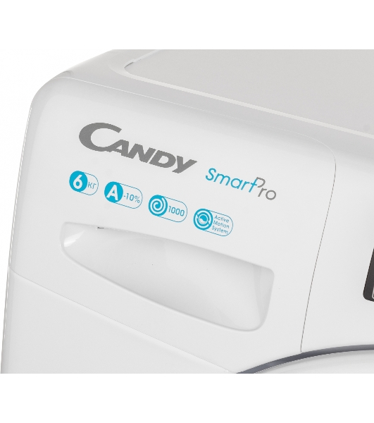 Стиральная машина Candy Smart Pro CSO34 106T1/2-07 белый, загрузка фронтальная 6 кг, 1000 об/мин., класс: А