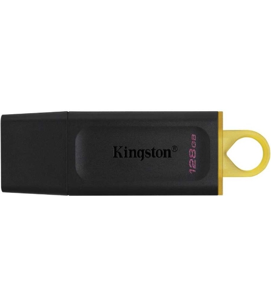 Флешка USB Kingston DataTraveler Exodia (DTX/128GB), 128Gb, USB 3.2 Gen 1, R/W 200/60, черный/желтый