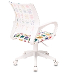 Кресло Бюрократ BuroKIDS 1 W белый, ткань, 120 кг, фото5