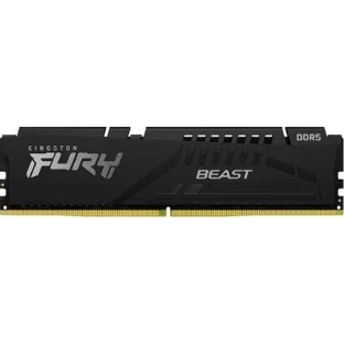 Оперативная память Kingston Fury Beast Expo, DDR5, 8Gb (1x8Gb), 6000MHz, CL30, DIMM, с радиатором, черный