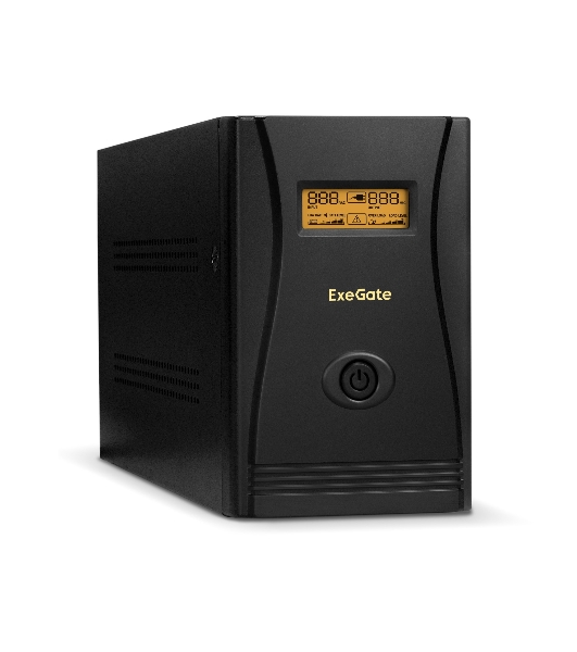 Источник бесперебойного питания ExeGate SpecialPro Smart LLB-2200.LCD.AVR.EURO.RJ 2200VA/1300W, LCD, AVR, 4 евророзетки, RJ45/11, черный