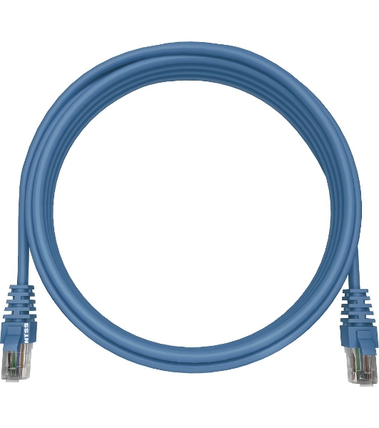Патч-корд NTSS NTSS-PC-UTP-RJ45-5e-15.0-LSZH-BU NTSS-PC-UTP-RJ45-5E-15.0-LSZH UTP RJ-45 вил.-вилка RJ-45 cat.5e 15м синий LSZH (уп.:1шт) 26AWG