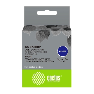 Картридж ленточный Cactus CS-LK3RBP черный, 9мм, 9м для Epson LW300/LW400/LW700/LW600P/LW1000P/K400/Z700/Z900