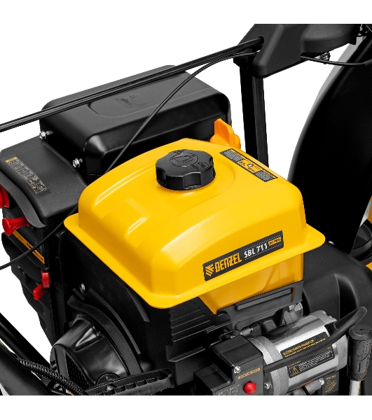 Бензиновая снегоуборочная машина SBL 711DT PRO, 420cc, гусеницы, эл.старт, блок. дифф. Denzel