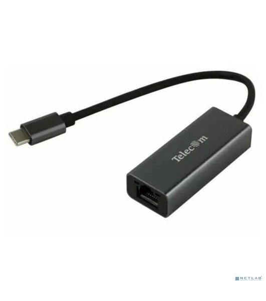 Кабель-переходник USB 3.1 Type-C -->RJ-45 1000Mbps Ethernet, Aluminum Shell, 0.15м Telecom TU320M