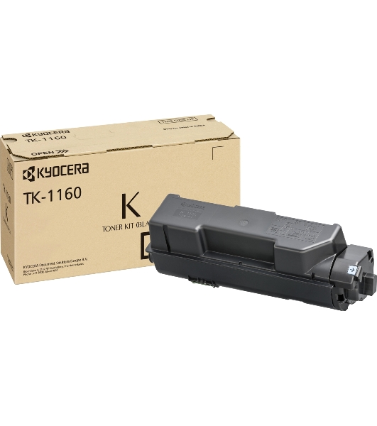 Картридж лазерный Kyocera TK-1160 (1T02RY0NL0) черный для P2040dn/P2040dw 7200 стр.