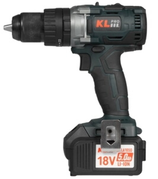 Дрель-шуруповерт Klpro KLDM18B-50, 18 В, 5 Ач, 60 Нм, бесщеточный, ударный