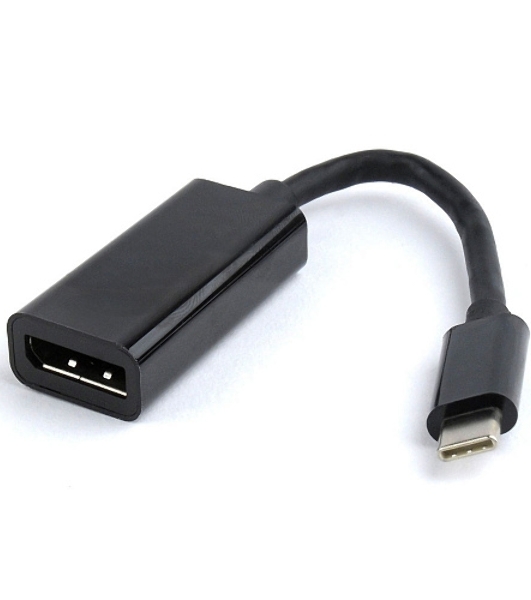 Переходник Cablexpert USB Type-C/DisplayPort, 15 см, пакет (A-CM-DPF-01)