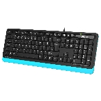 Клавиатура проводная A4Tech Fstyler FKS10, USB, черный/синий, фото5