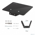 Кронштейн-подставка для DVD и AV систем Kromax MICRO-MONO черный макс.5кг настенный, фото10