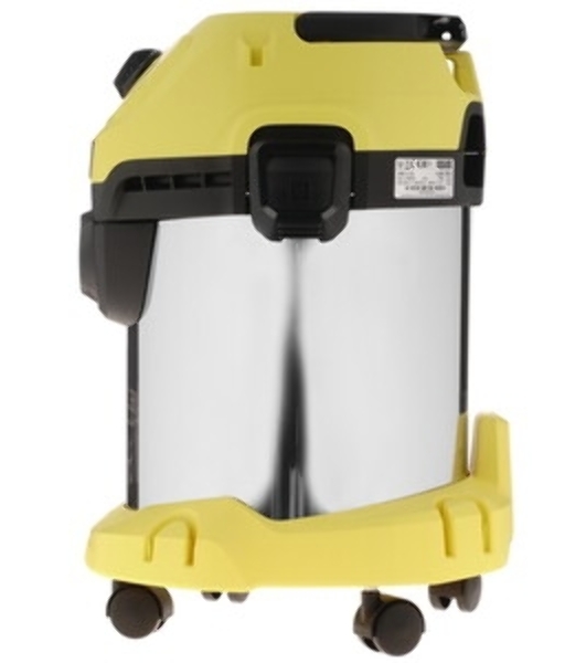 Строительный пылесос Karcher WD 3 S V-17/4/20 желтый, 1000 Вт, уборка сухая/сбор воды, пылесборник мешок/контейнер, 17 л