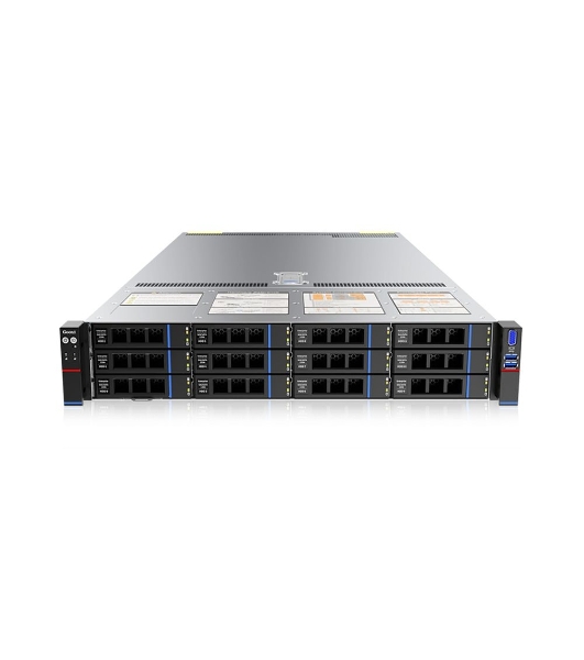 Серверная Платформа Gooxi SL201-D12R-NV-G4 2U Direct-attached Backplane 12_2.5/3.5 SAS/SATA/NVMe Hard Drive Bay Eagle-stream Server Barebone + 800W CRPS modules + standard rail kit
