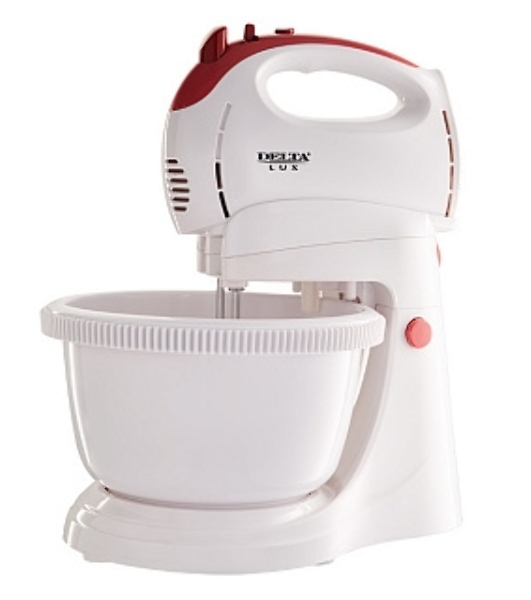 Миксер Delta LUX DL-5071C белый/розовым