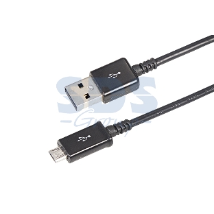 Кабель Rexant USB кабель microUSB длинный штекер 1М черный