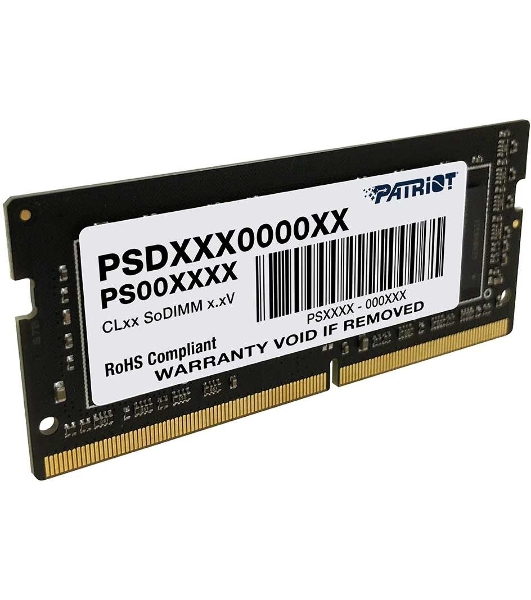 Оперативная память Patriot Signature, DDR4, 16GB (1x16 GB), 2666 MHz, CL19, SO-DIMM
