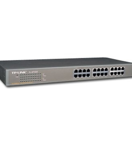 Коммутатор сетевой TP-Link SMB TL-SF1024 Коммутатор 24-port 10/100M Switch, 1U 19-inch rack-mountable steel case