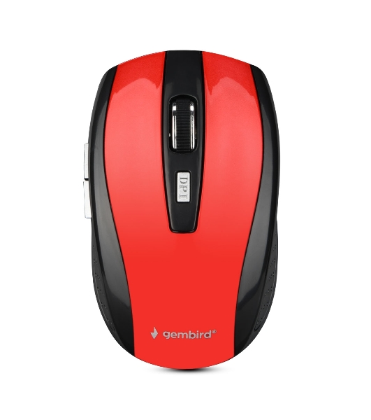 Мышь беспроводная Gembird MUSW-330-3 красный, 2400 dpi, радиоканал, USB, кнопки - 6