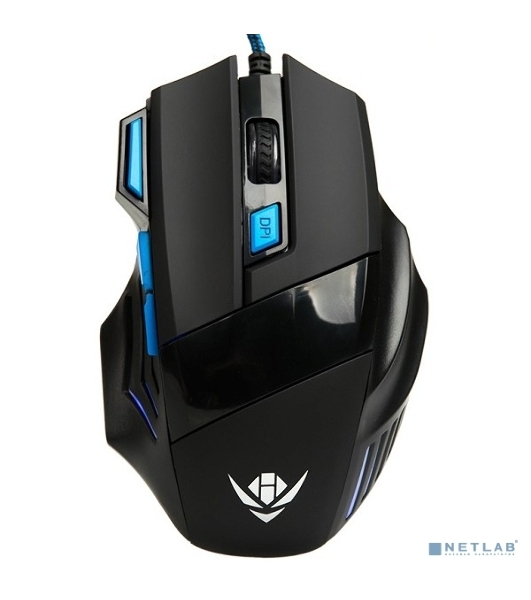 Мышь проводная Nakatomi MOG-21U черный, 2400 dpi, USB, кнопки - 7