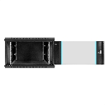 Шкаф телекоммуникационный 19' настенный 6U ExeGate EC-WM-6U.600.G.BLACK (19', 6U, 600x600x370 мм (ШхГхВ), передняя дверь закаленное стекло, съемные боковые панели, пыле- и влагозащита IP23, черный RAL 9004), фото11