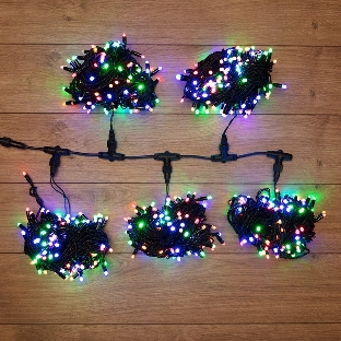 Гирлянда Neon-night LED ClipLight 24V, 5 нитей по 20 метров, цвет диодов мульти