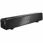 Мини саундбар Genius SoundBar 100. Ультракомпактный. Выходная мощность 6Вт. Тип подключения: USB. Частотная характеристика: 110-20000Гцz. Встроенный регулятор громкости. Аудиовыход 3,5 мм. черный, фото 1