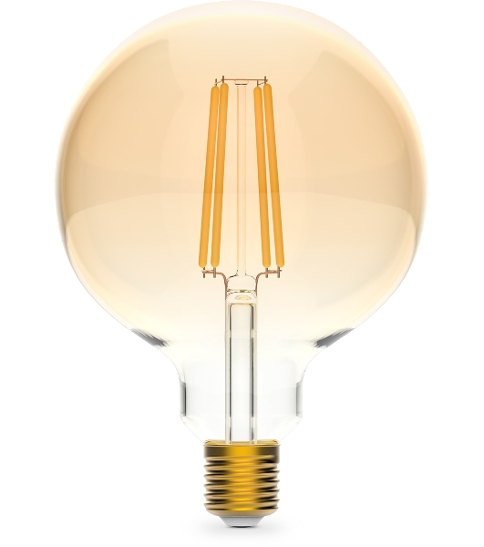 Лампа cветодиодная Gauss Smart Home Filament G95 7W 740lm 2500К E27 диммируемая LED