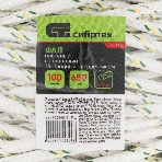Фал плетеный Сибртех капрон 16-прядный с капрон. серд. 6 мм, бухта 100 м, 650 кгс, фото 1