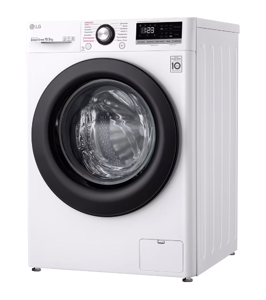 Стиральная машина LG TW4V3RS6W белый, загрузка фронтальная 10,5 кг, 1400 об/мин., класс: А