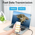 Кабель Vention USB 2.0 CM/AM 5A - 1м. U-образный, фото2