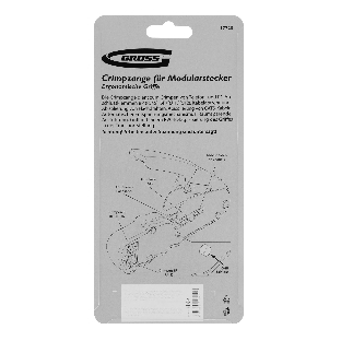 Клещи для обжима телефонных и компьютерных клемм Gross RJ45, 8P и RJ11/12, 6P, компакт., CAT5