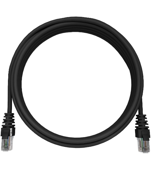 Патч-корд NTSS NTSS-PC-UTP-RJ45-5e-1.5-LSZH-BL NTSS-PC-UTP-RJ45-5E-1.5-LSZH UTP RJ-45 вил.-вилка RJ-45 cat.5e 1.5м черный LSZH (уп.:1шт) 26AWG