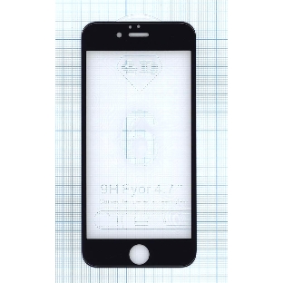 Защитное стекло 4D для Apple iPhone 6/6S черный