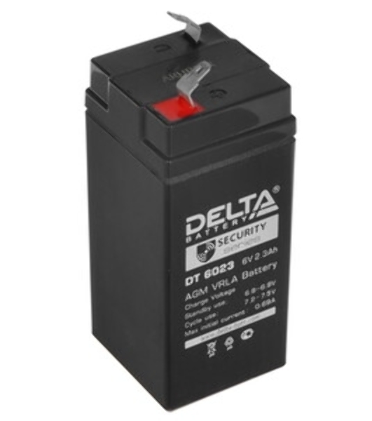 Батарея Delta DT 6023(2,3 А\ч, 6В) свинцово- кислотный аккумулятор