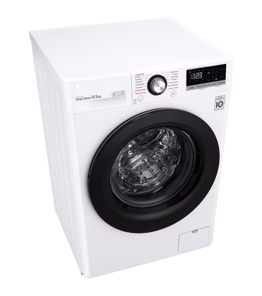Стиральная машина LG TW4V3RS6W белый, загрузка фронтальная 10,5 кг, 1400 об/мин., класс: А